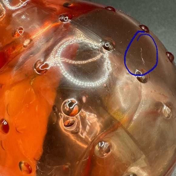 Coral Dimpled Beaker Mini Bud Vase 4” - Picture 8 of 8